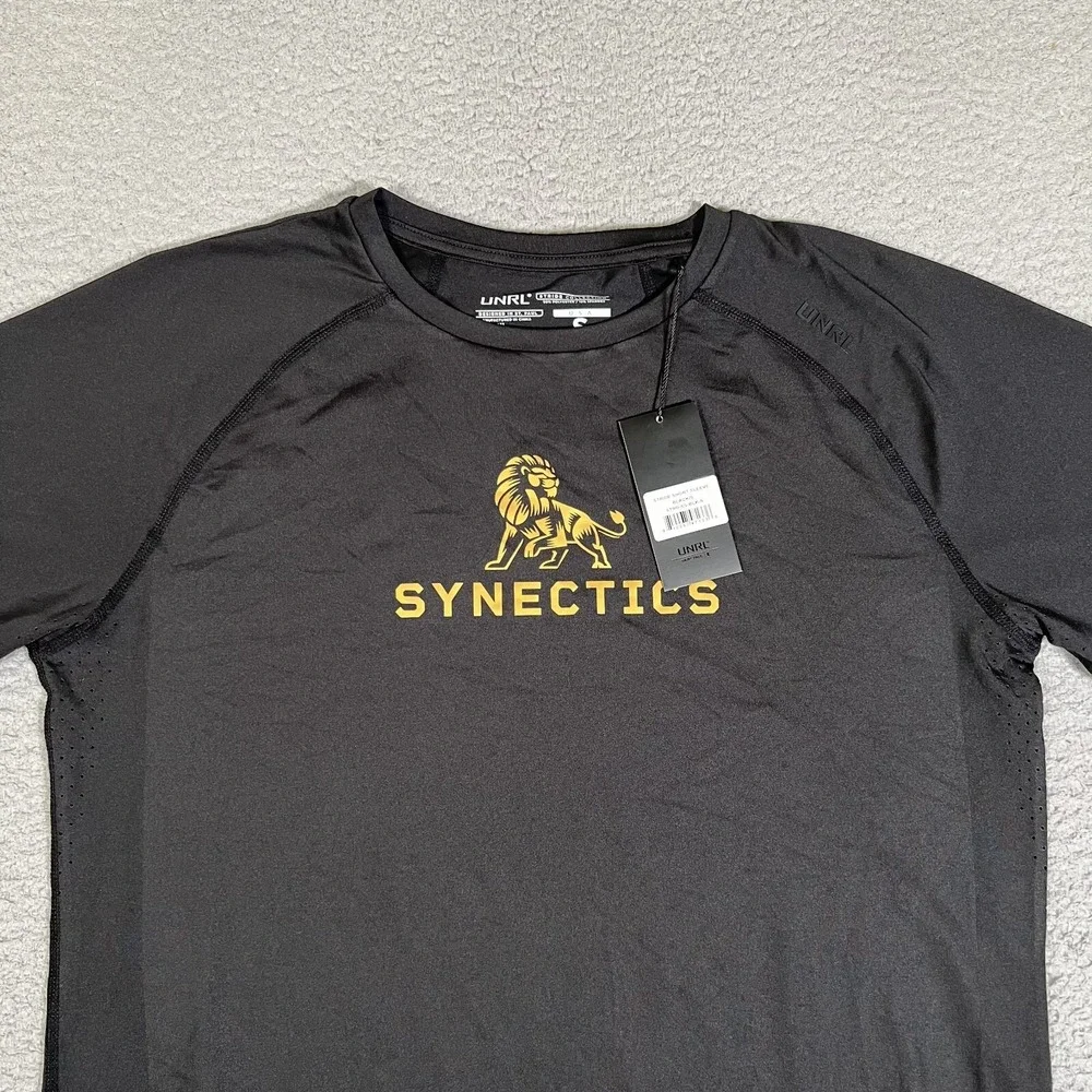 UNRL Shirt Mens Small Black Stride‎ Performance Stretch Gym Workout Crossfit NWT